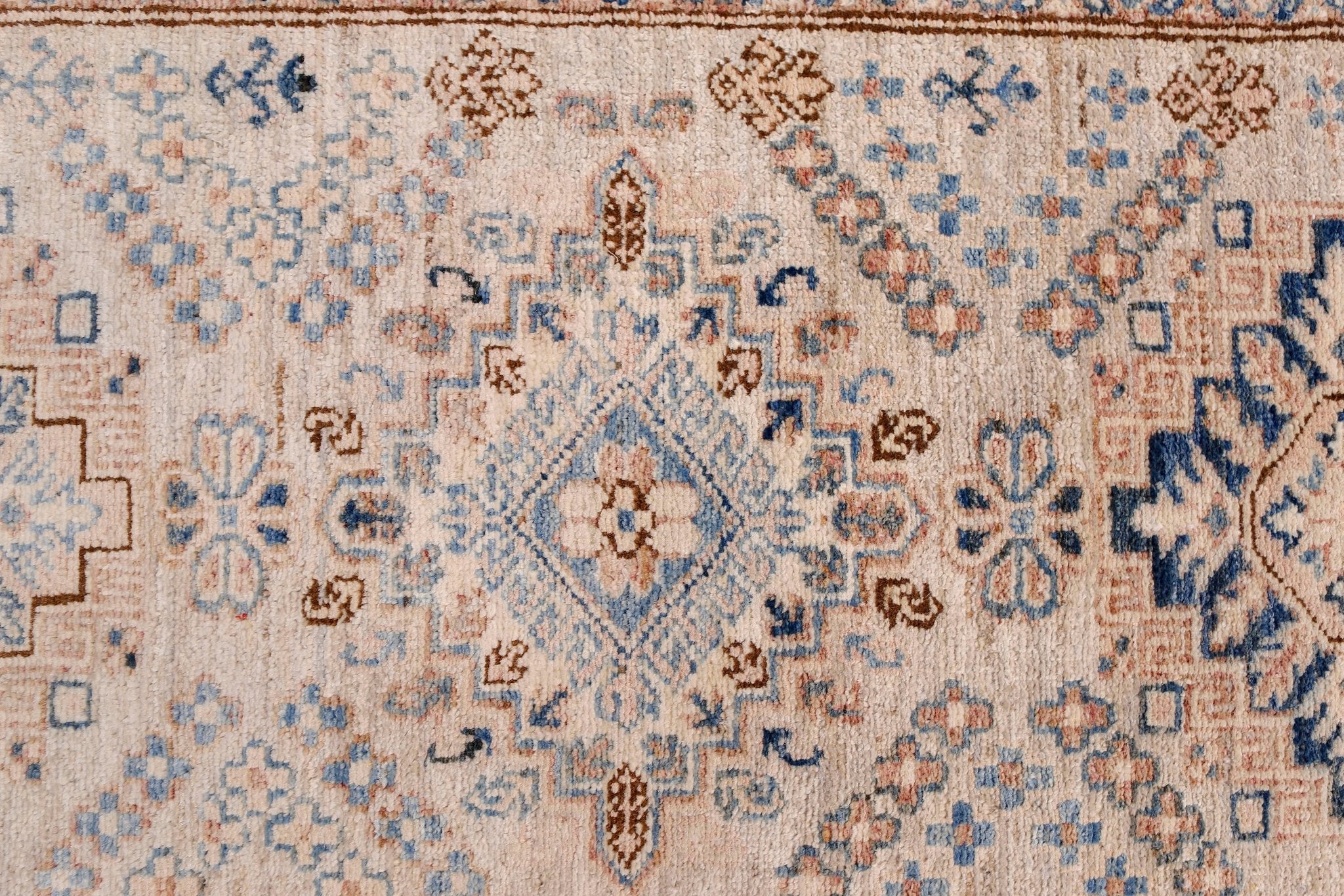 Handmade Super Kazakh Hallway Runner | 578 x 73 cm | 18'11" x 2'5" - Najaf Rugs & Textile