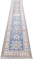 Handmade Super Kazakh Hallway Runner | 579 x 72 cm | 19' x 2'4" - Najaf Rugs & Textile