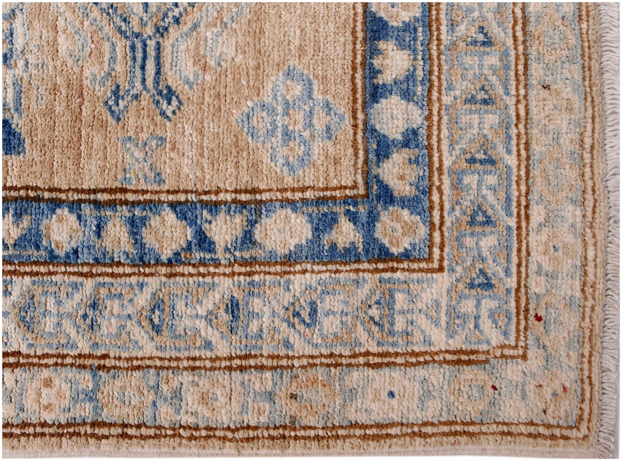 Handmade Super Kazakh Hallway Runner | 584 x 74 cm | 19'2" x 2'5" - Najaf Rugs & Textile