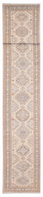 Handmade Super Kazakh Hallway Runner | 586 x 82 cm | 19'3" x 2'8" - Najaf Rugs & Textile