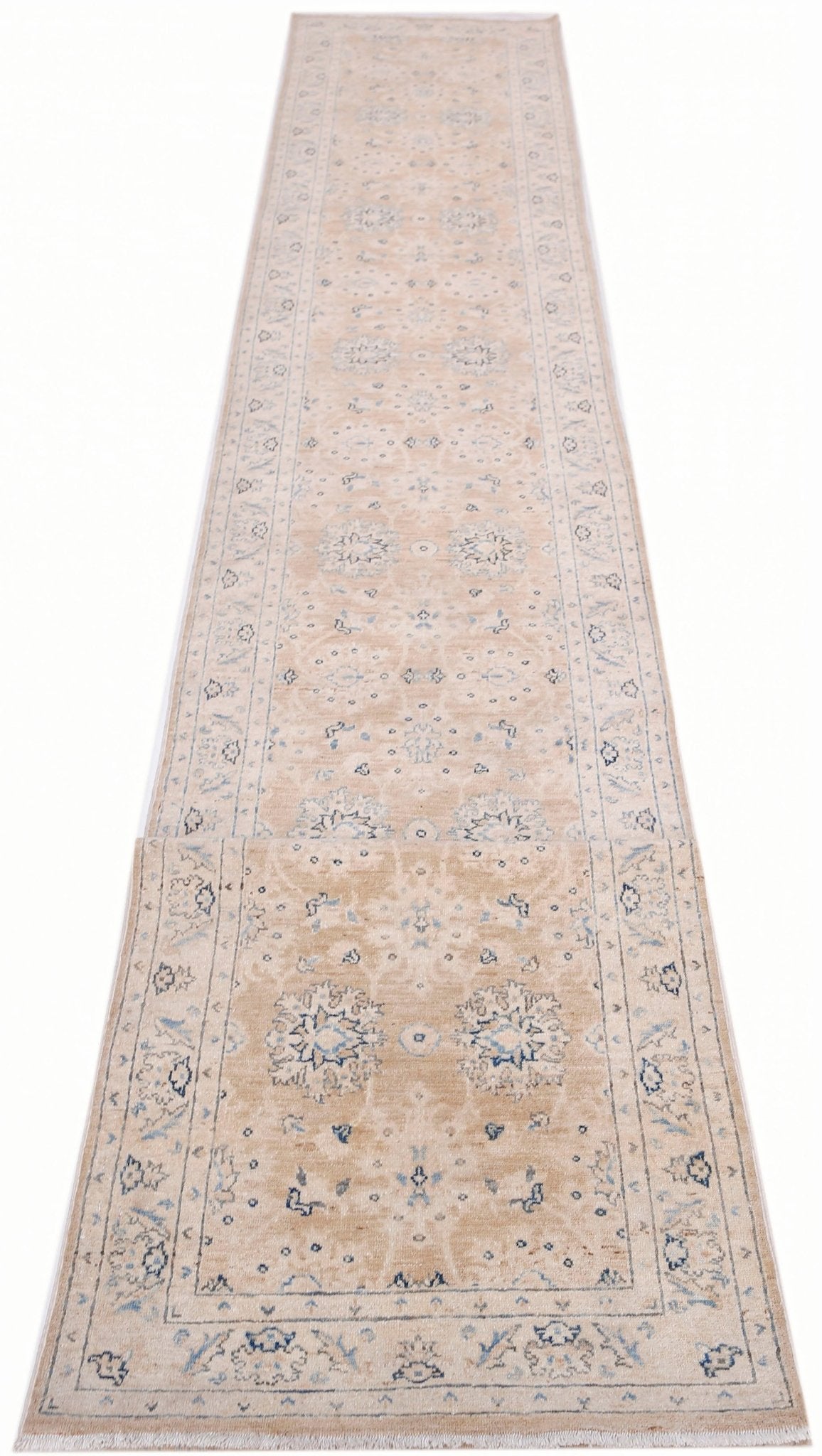 Handmade Super Kazakh Hallway Runner | 586 x 85 cm | 19'3" x 2'10" - Najaf Rugs & Textile