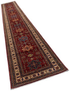 Handmade Super Kazakh Hallway Runner | 622 x 90 cm | 20'5" x 3' - Najaf Rugs & Textile