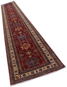 Handmade Super Kazakh Hallway Runner | 622 x 92 cm | 20'5" x 3'1" - Najaf Rugs & Textile