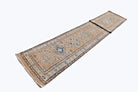 Handmade Super Kazakh Hallway Runner | 701 x 79 cm | 23' x 2'7" - Najaf Rugs & Textile