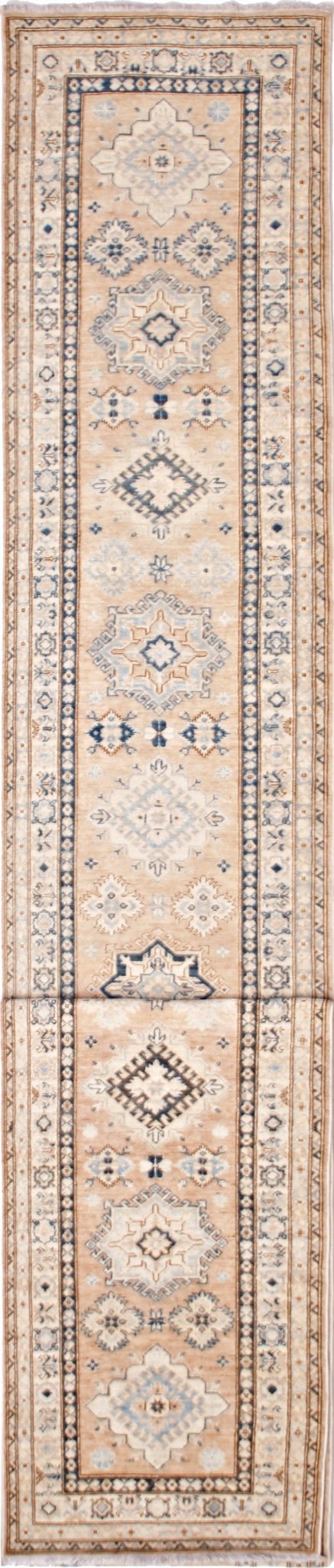 Handmade Super Kazakh Hallway Runner | 712 x 88 cm | 23'5" x 2'11" - Najaf Rugs & Textile