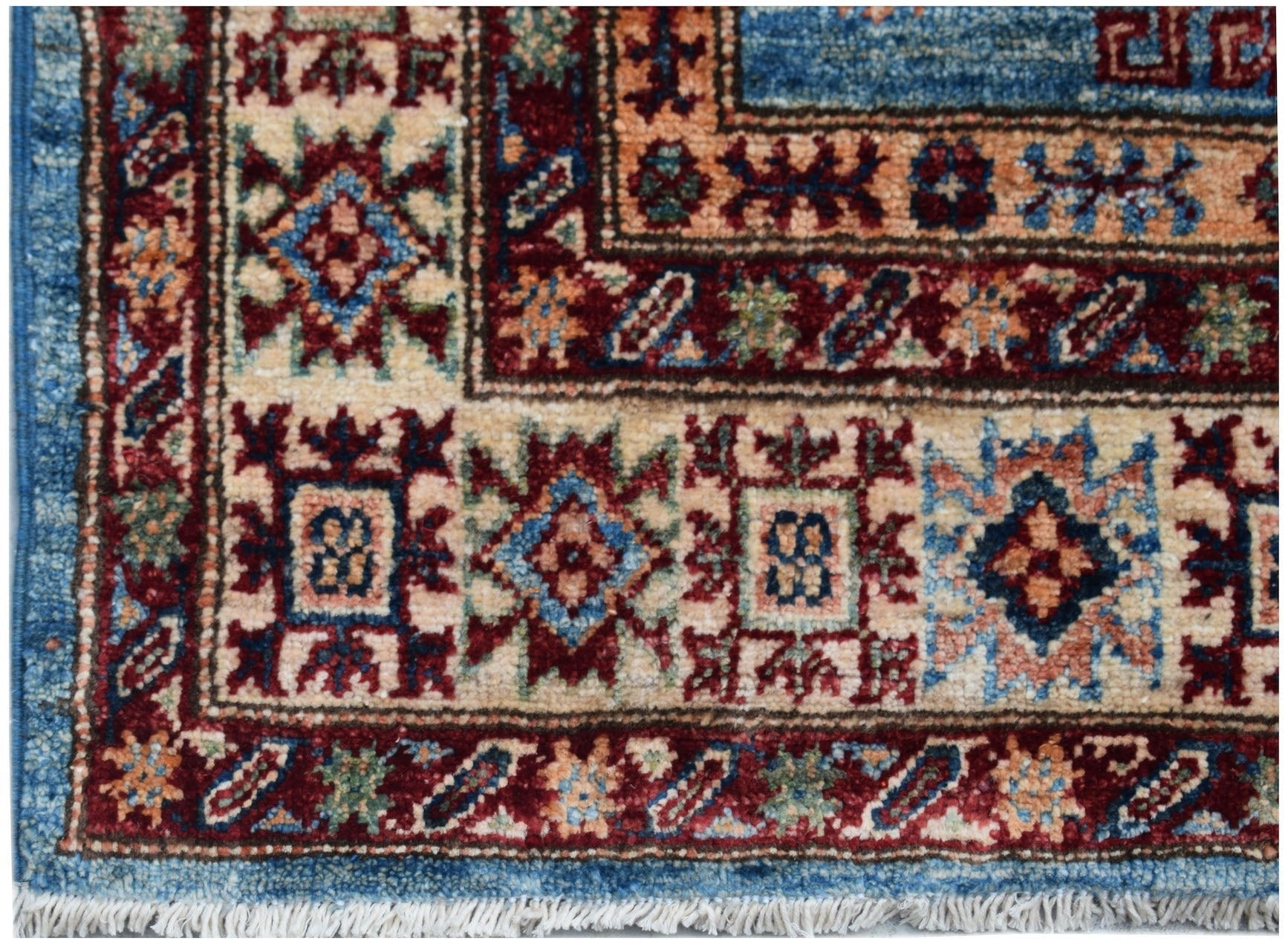 Handmade Super Kazakh Hallway Runner | 798 x 81 cm | 26'2" x 2'8" - Najaf Rugs & Textile