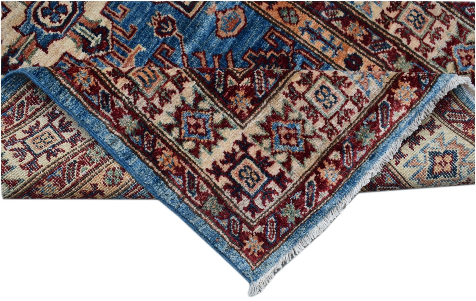 Handmade Super Kazakh Hallway Runner | 798 x 81 cm | 26'2" x 2'8" - Najaf Rugs & Textile