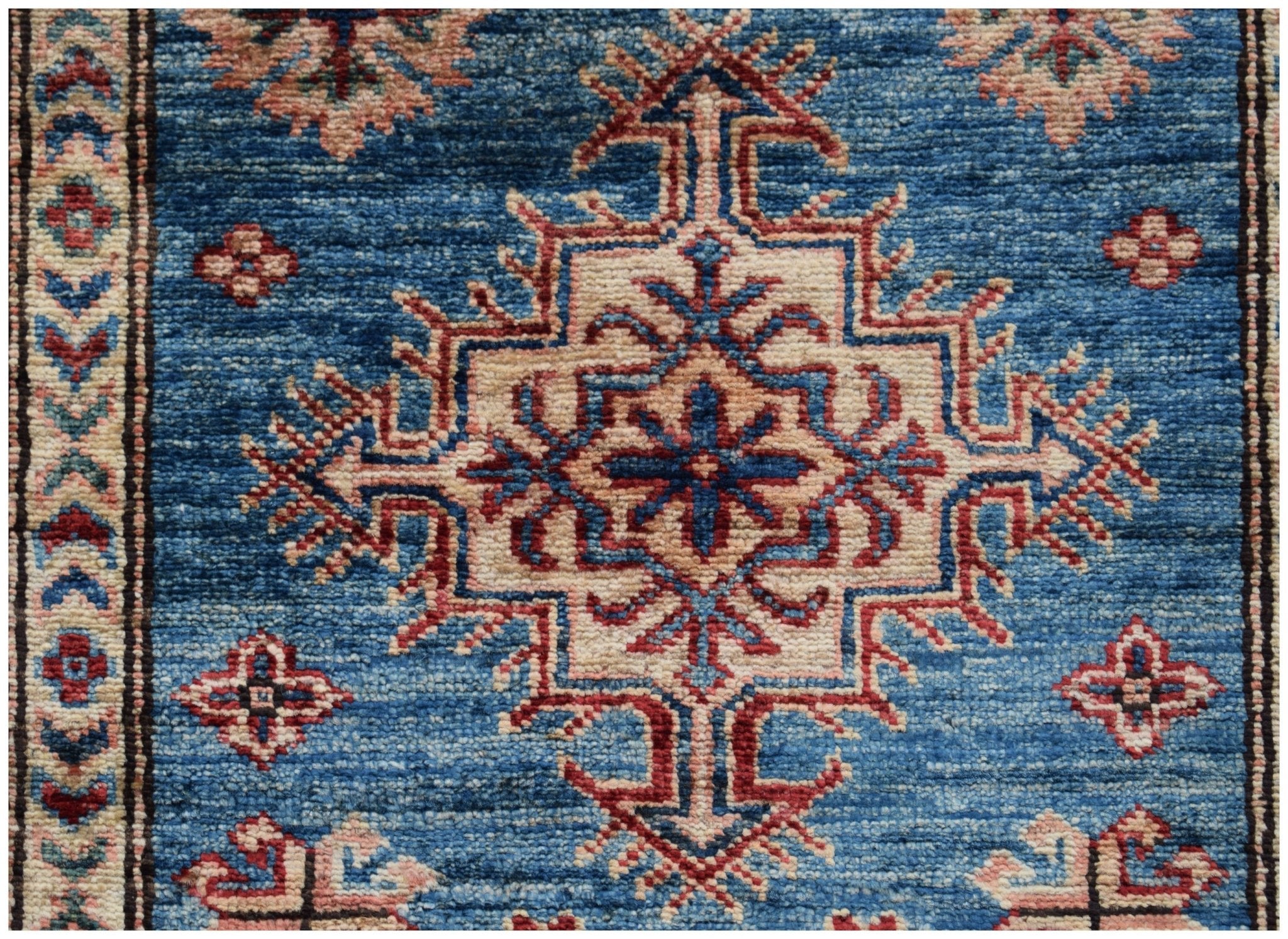 Handmade Super Kazakh Hallway Runner | 824 x 86 cm | 27'1" x 2'9" - Najaf Rugs & Textile