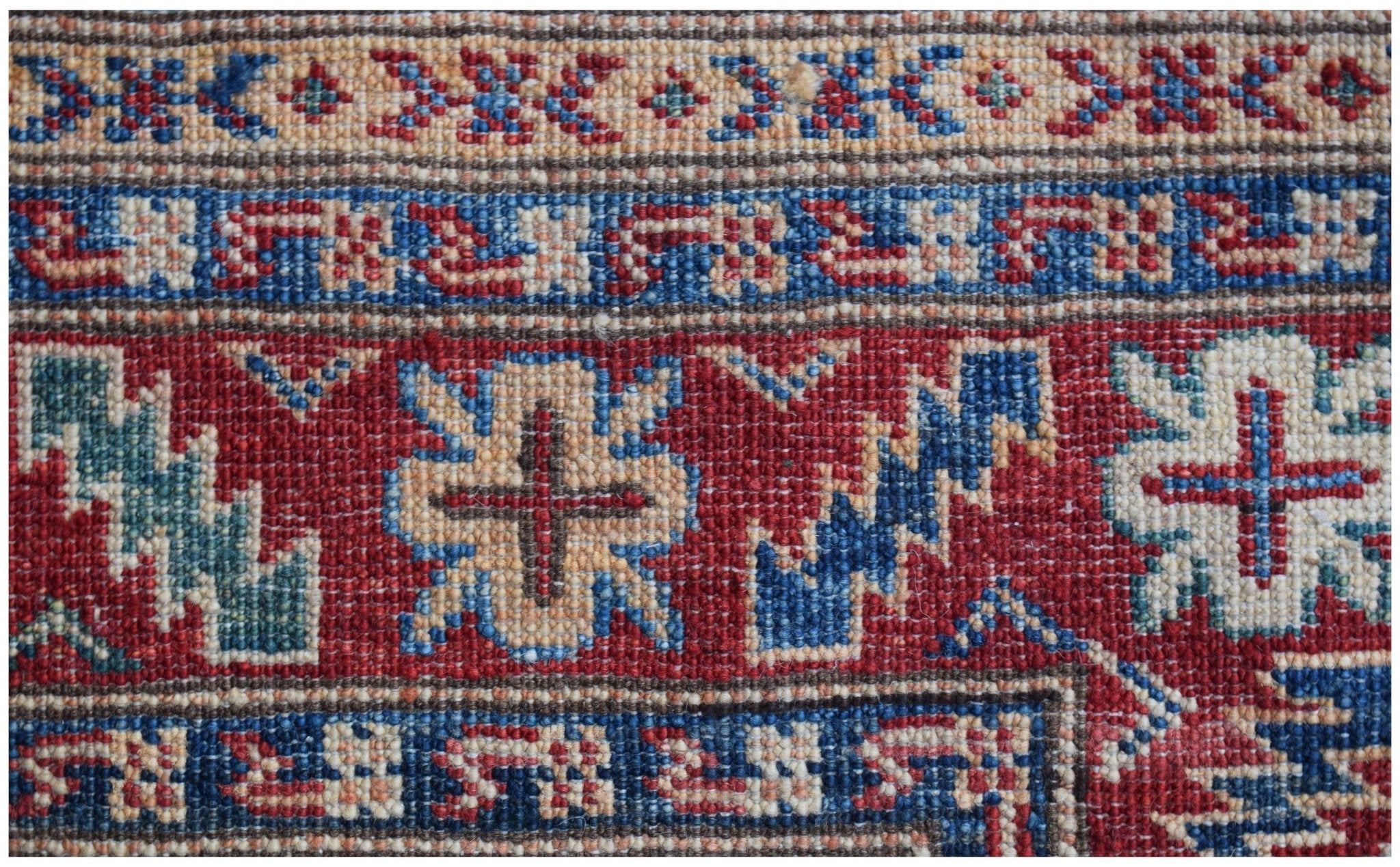 Handmade Super Kazakh Hallway Runner | 824 x 86 cm | 27'1" x 2'9" - Najaf Rugs & Textile