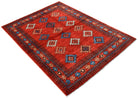 Handmade Traditional Afgan Chobi Rug | 199 x 151 cm | 6'6" x 4'11" - Najaf Rugs & Textile