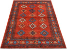 Handmade Traditional Afgan Chobi Rug | 199 x 151 cm | 6'6" x 4'11" - Najaf Rugs & Textile