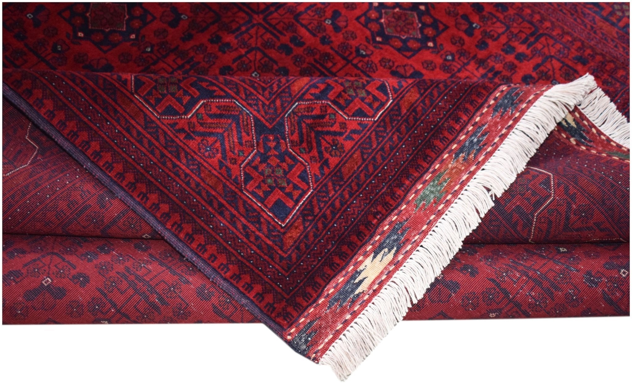 Handmade Traditional Afghan Biljik Rug | 244 x 175 cm | 8' x 5'9" - Najaf Rugs & Textile