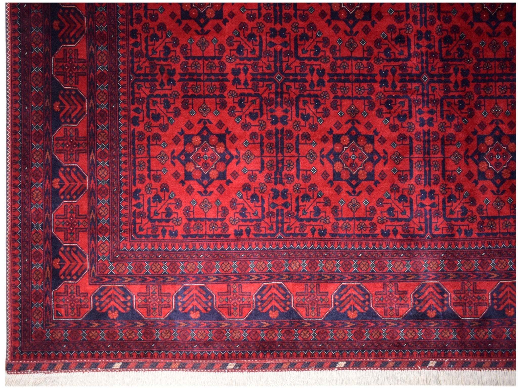 Handmade Traditional Afghan Biljik Rug | 309 x 199 cm | 9'10" x 6'6" - Najaf Rugs & Textile