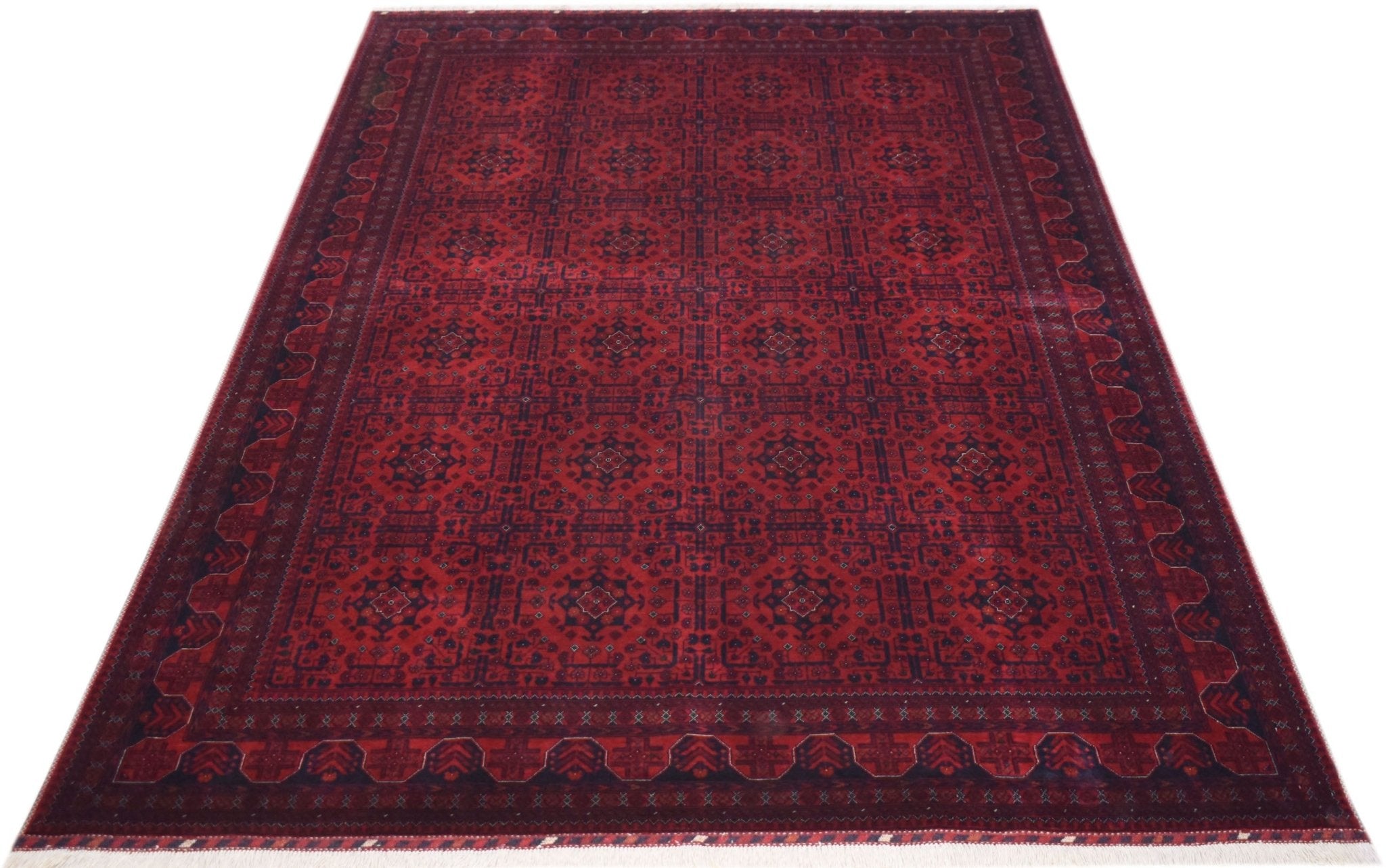 Handmade Traditional Afghan Biljik Rug | 309 x 199 cm | 9'10" x 6'6" - Najaf Rugs & Textile