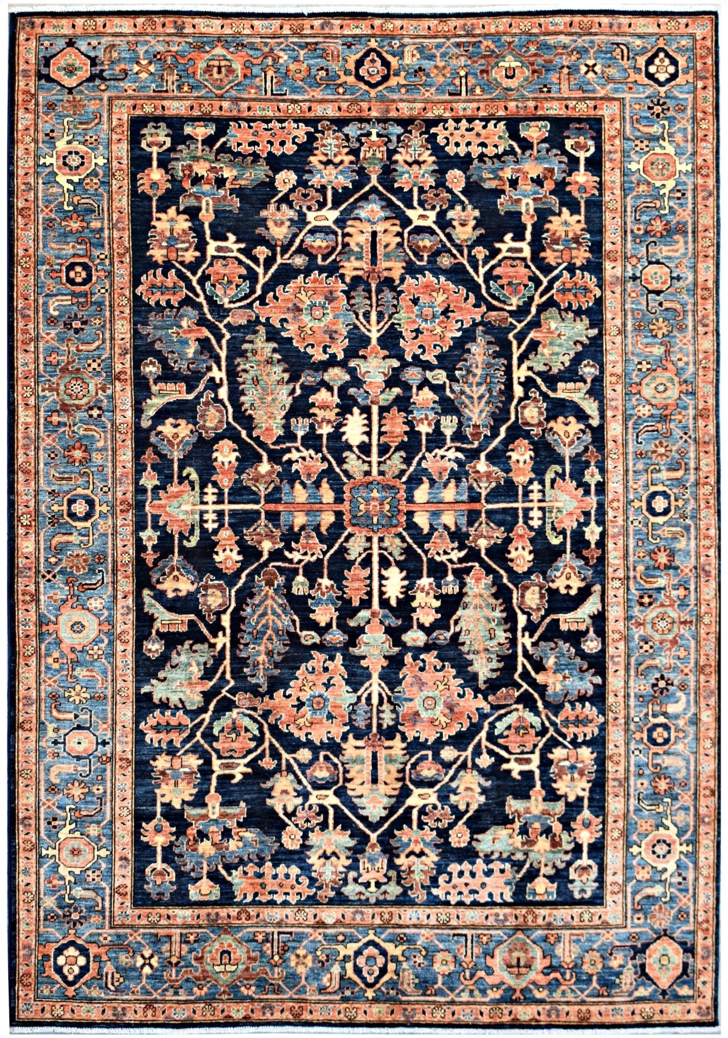 Handmade Traditional Afghan Chobi Rug | 272 x 190 cm | 8'11" x 6'3" - Najaf Rugs & Textile