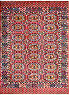 Handmade Traditional Afghan Chobi Rug | 285 x 202 cm | 9'4" x 6'8" - Najaf Rugs & Textile