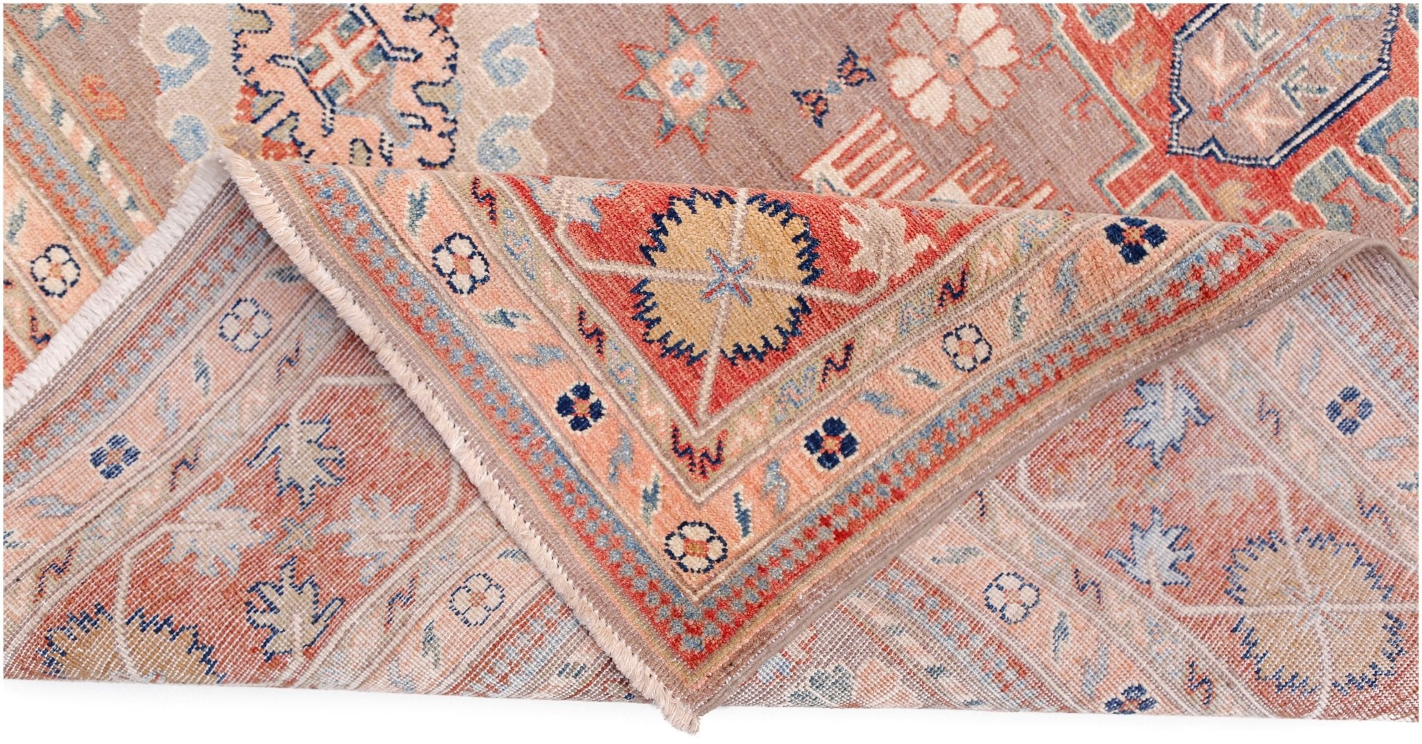 Handmade Traditional Afghan Chobi Rug | 288 x 198 cm | 9'6" x 6'6" - Najaf Rugs & Textile