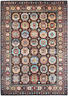 Handmade Traditional Afghan Chobi Rug | 291 x 200 cm | 9'7" x 6'7" - Najaf Rugs & Textile