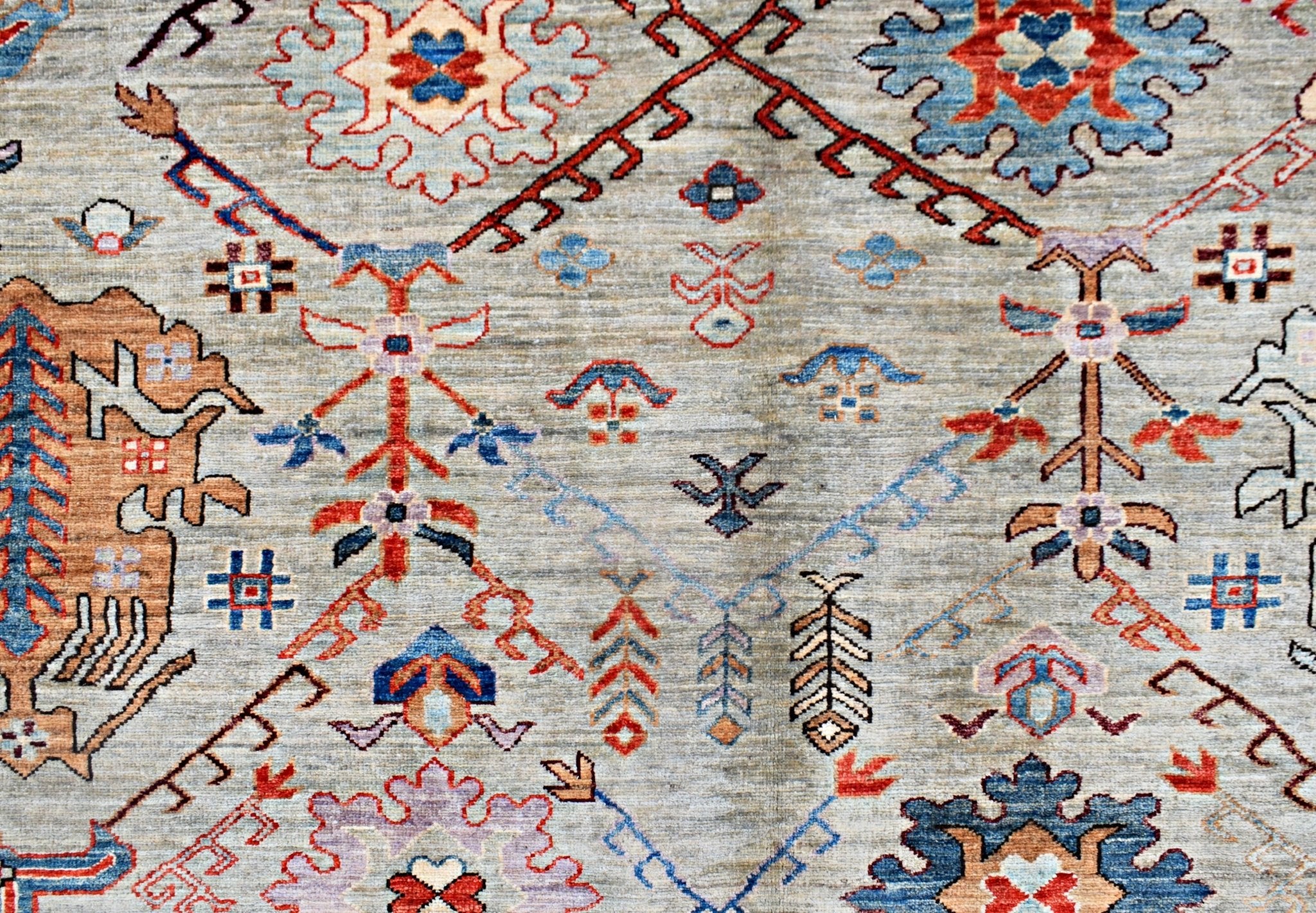 Handmade Traditional Afghan Chobi Rug | 416 x 304 cm | 13'8" x 10' - Najaf Rugs & Textile