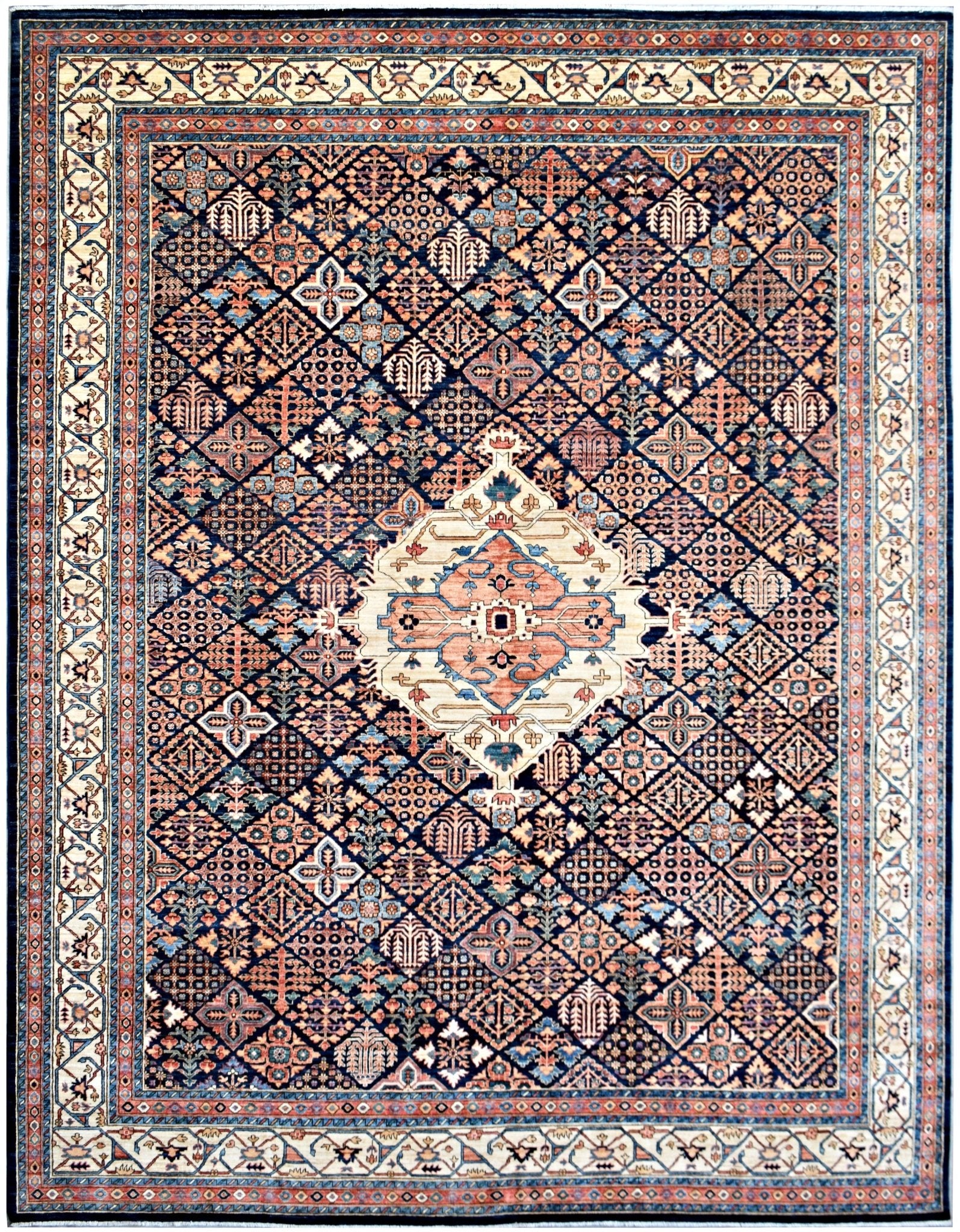 Handmade Traditional Afghan Chobi Rug | 463 x 357 cm | 15'2" x 11'9" - Najaf Rugs & Textile