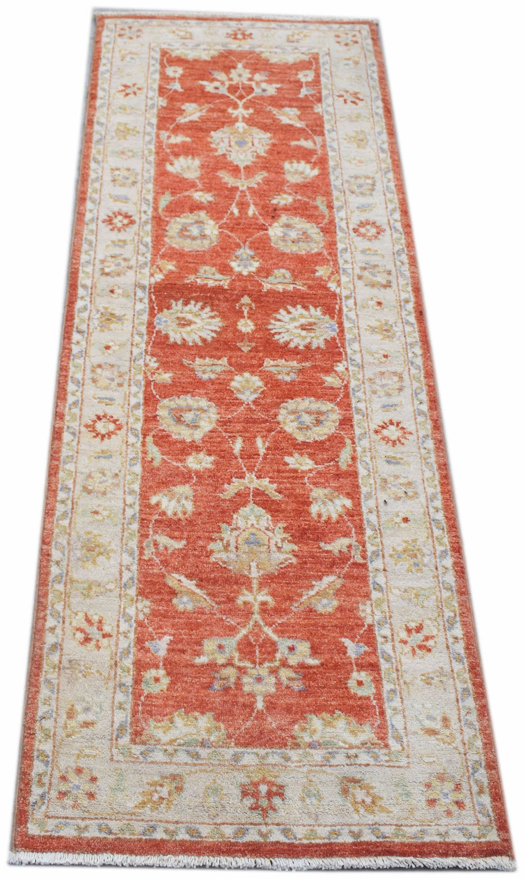 Handmade Traditional Afghan Hallway Runner | 182 x 62 cm | 6' x 2' - Najaf Rugs & Textile