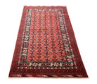 Handmade Traditional Afghan Turkmen Rug | 239 x 151 cm | 7'10" x 5' - Najaf Rugs & Textile