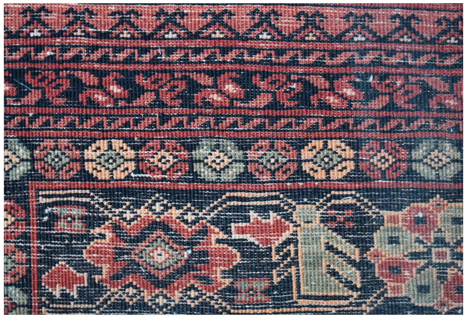 Handmade Traditional Afghan Turkmen Rug | 239 x 151 cm | 7'10" x 5' - Najaf Rugs & Textile