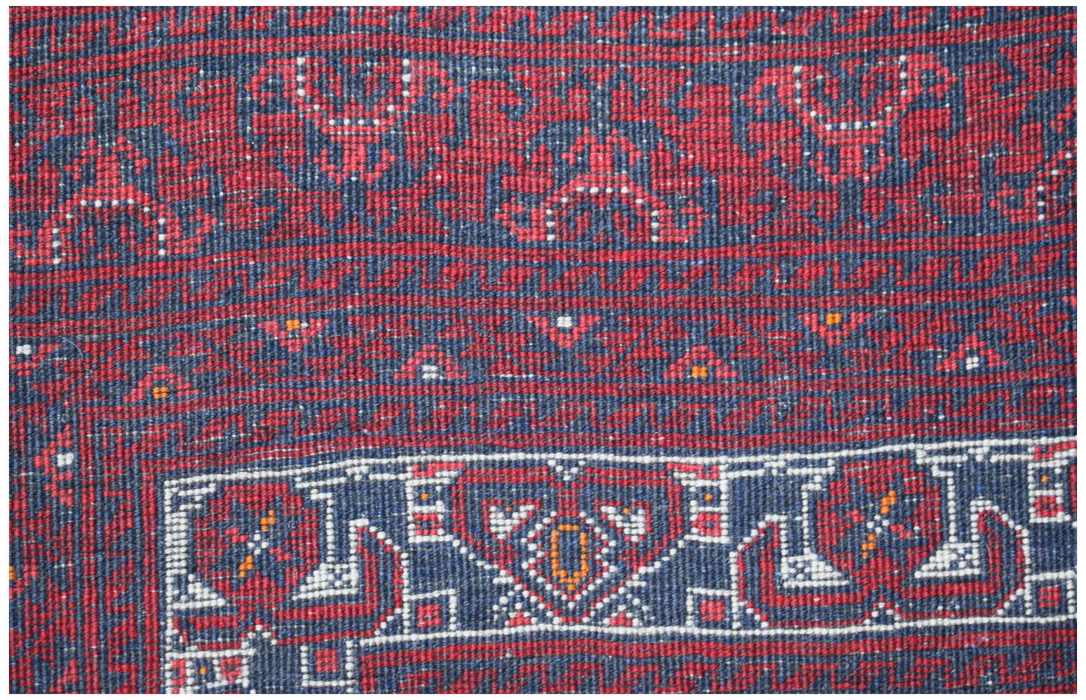 Handmade Traditional Afghan Turkmen Rug | 243 x 157 cm | 8' x 5'2" - Najaf Rugs & Textile