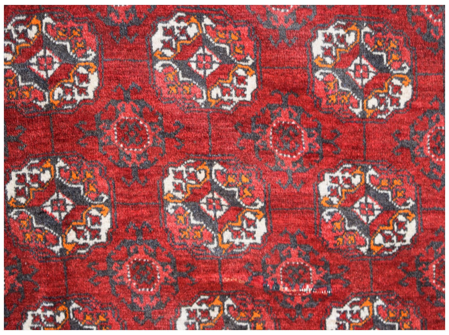 Handmade Traditional Afghan Turkmen Rug | 243 x 157 cm | 8' x 5'2" - Najaf Rugs & Textile