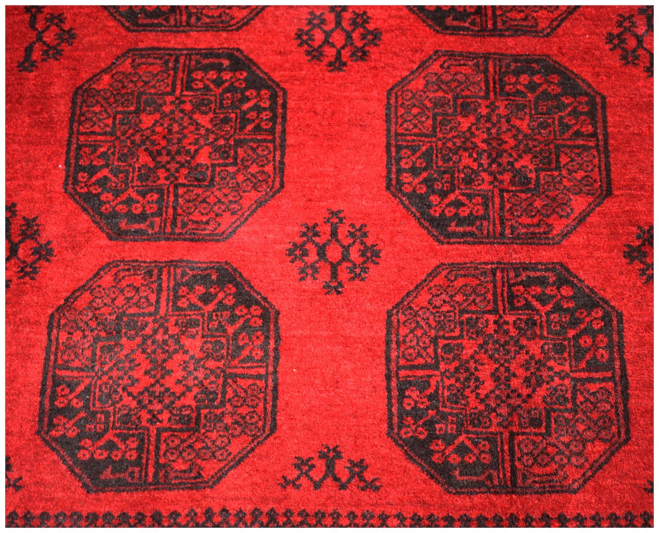 Handmade Traditional Afghan Turkmen Rug | 272 x 197 cm | 8'11" x 6'6" - Najaf Rugs & Textile