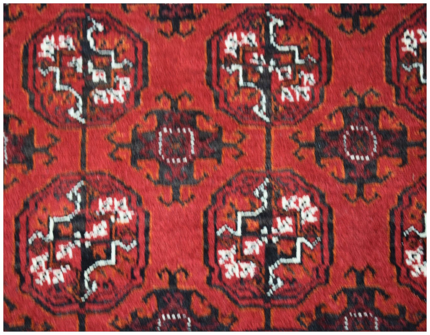 Handmade Traditional Afghan Turkmen Rug | 280 x 189 cm | 9'3" x 6'3" - Najaf Rugs & Textile