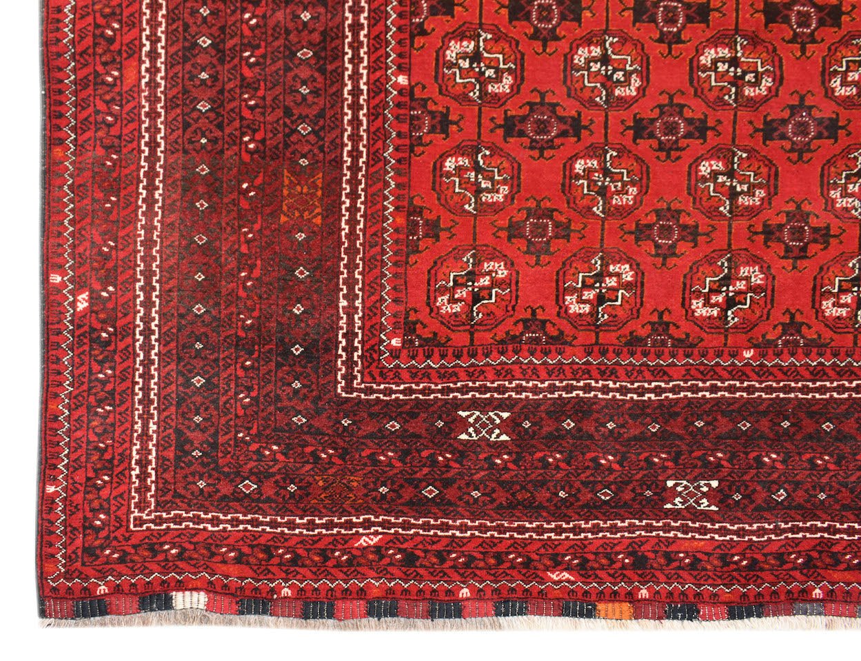 Handmade Traditional Afghan Turkmen Rug | 280 x 189 cm | 9'3" x 6'3" - Najaf Rugs & Textile