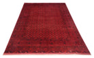 Handmade Traditional Afghan Turkmen Rug | 291 x 200 cm | 9'7" x 6'7" - Najaf Rugs & Textile