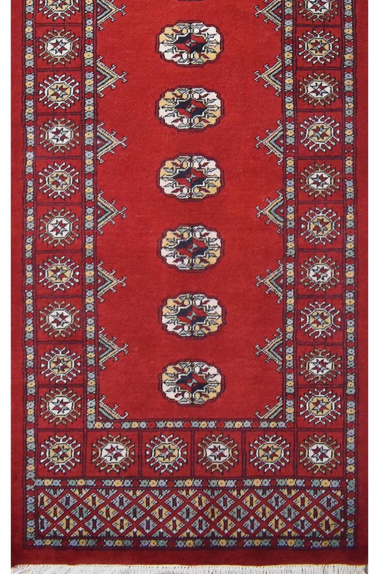 Handmade Traditional Bokhara Hallway Runner | 319 x 77 cm | 10'4" x 2'5" - Najaf Rugs & Textile