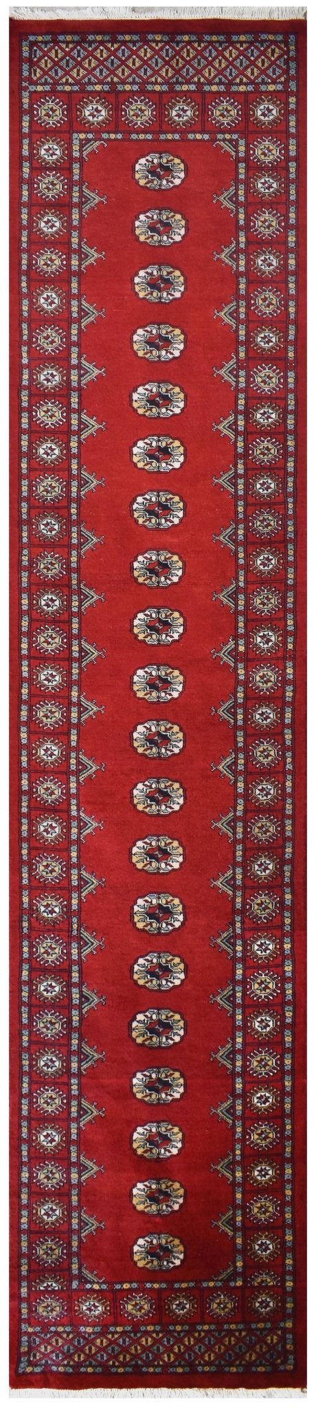 Handmade Traditional Bokhara Hallway Runner | 319 x 77 cm | 10'4" x 2'5" - Najaf Rugs & Textile