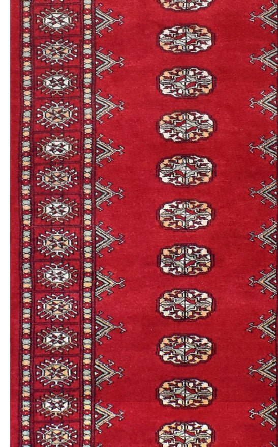 Handmade Traditional Bokhara Hallway Runner | 370 x 78 cm | 12'1" x 2'5" - Najaf Rugs & Textile