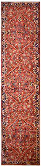 Handmade Traditional Chobi Hallway Runner | 295 x 74 cm | 9'6" x 2'4" - Najaf Rugs & Textile