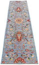 Handmade Traditional Chobi Hallway Runner | 295 x 78 cm | 9'8" x 2'7" - Najaf Rugs & Textile