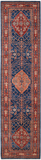 Handmade Traditional Chobi Hallway Runner | 307 x 76 cm | 10'1" x 2'6" - Najaf Rugs & Textile