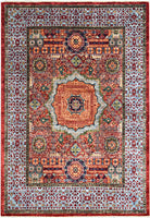 Handmade Traditional Mamluk Chobi Rug | 213 x 154 cm | 7' x 5' - Najaf Rugs & Textile