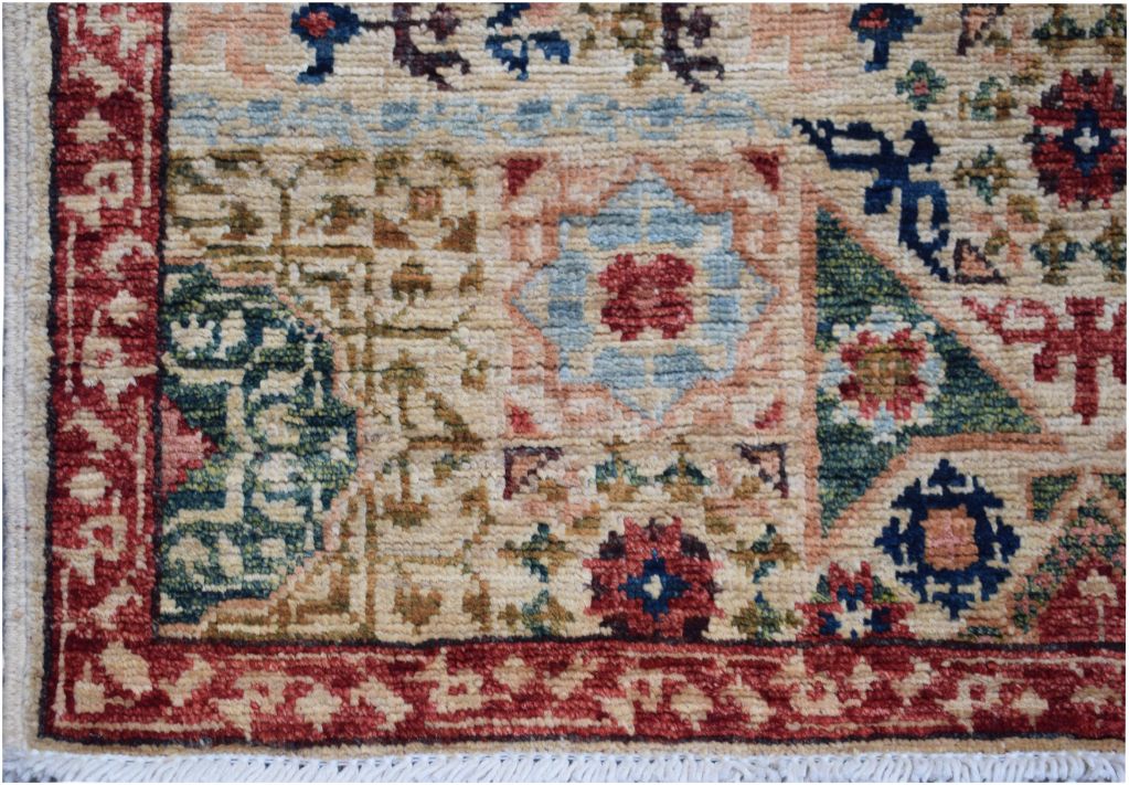 Handmade Traditional Mamluk Hallway Runner | 437 x 75 cm | 14'3" x 2'4" - Najaf Rugs & Textile