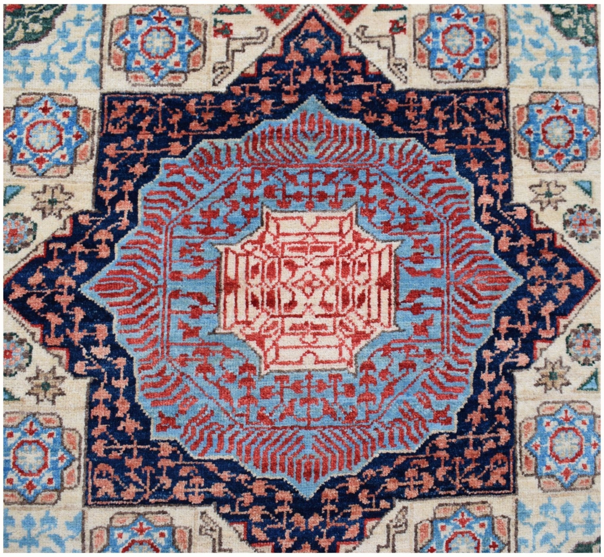 Handmade Traditional Mamluk Hallway Runner | 577 x 75 cm | 19' x 2'6" - Najaf Rugs & Textile