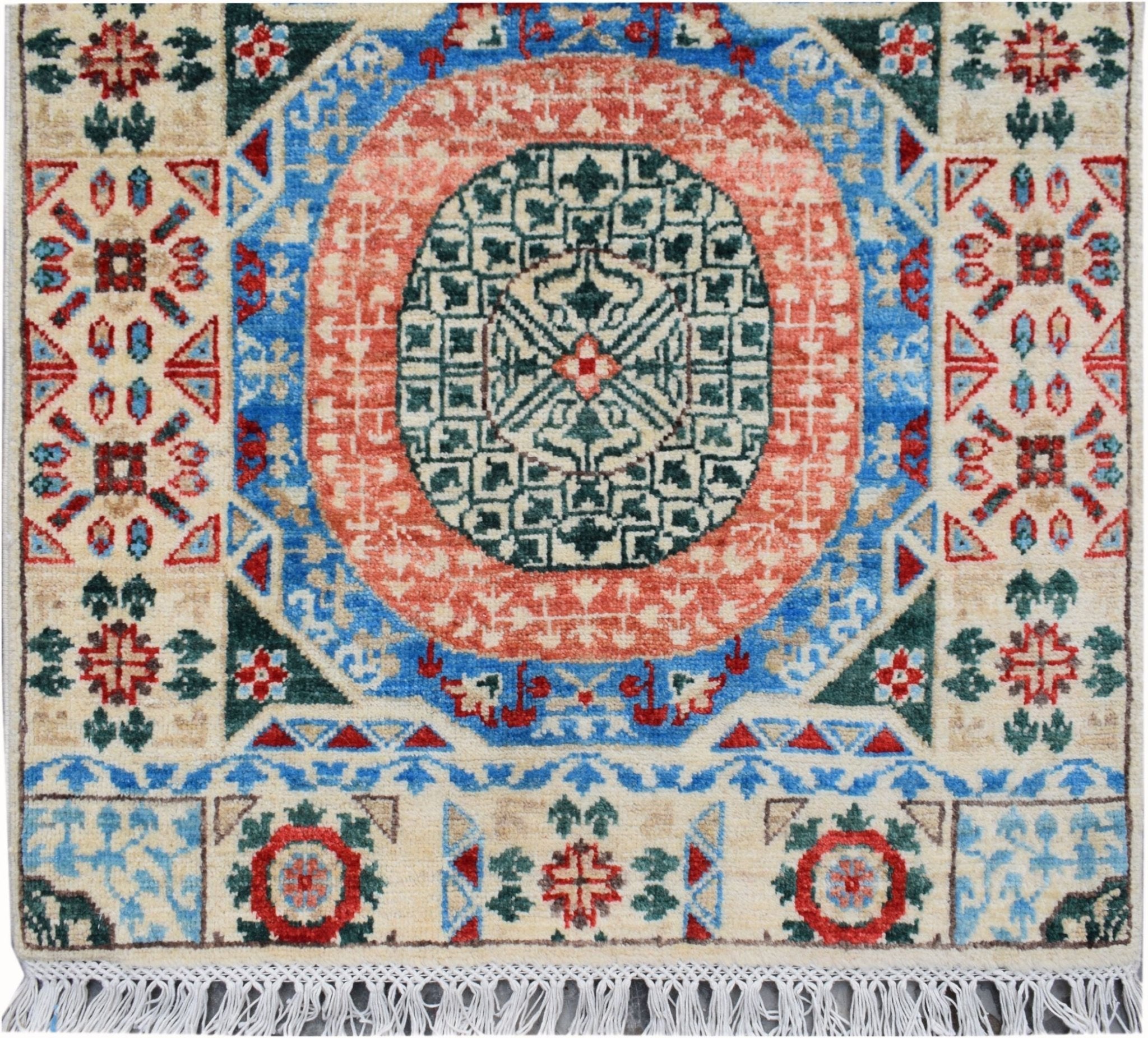 Handmade Traditional Mamluk Hallway Runner | 577 x 75 cm | 19' x 2'6" - Najaf Rugs & Textile