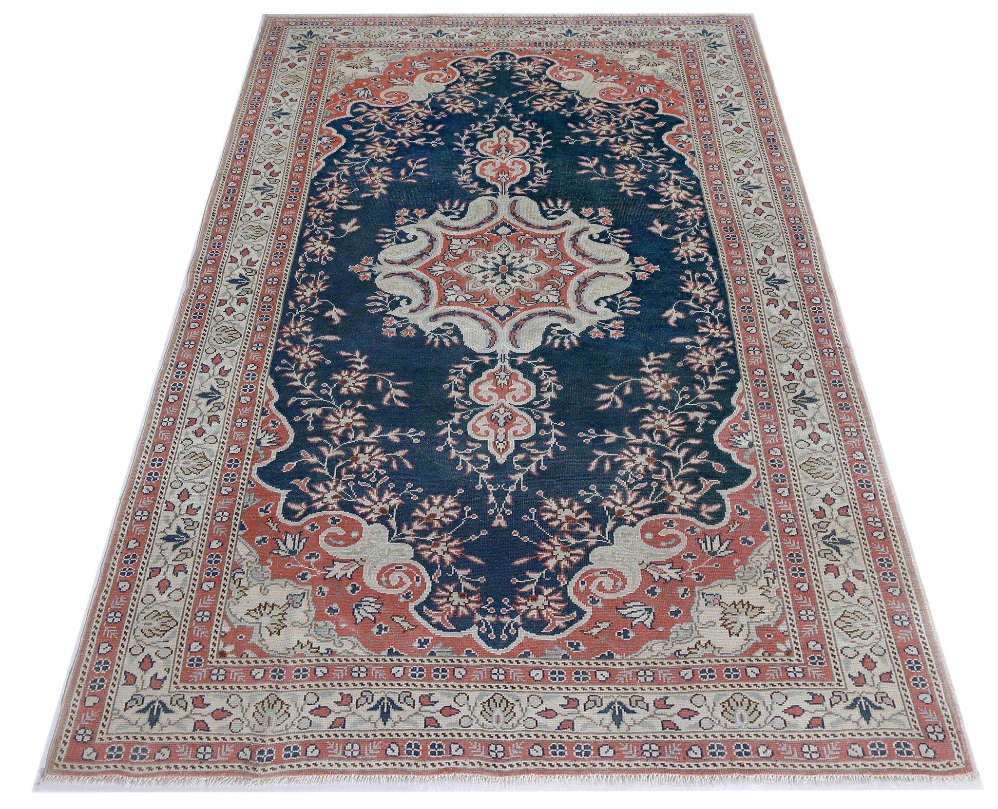 Handmade Traditional Pakistani Rug | 195 x 118 cm | 6'5" x 3'10" - Najaf Rugs & Textile