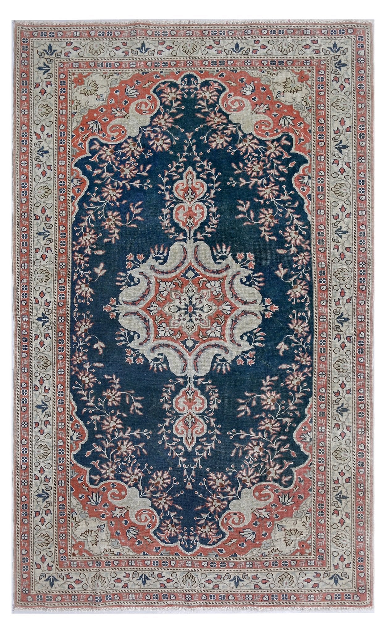 Handmade Traditional Pakistani Rug | 195 x 118 cm | 6'5" x 3'10" - Najaf Rugs & Textile