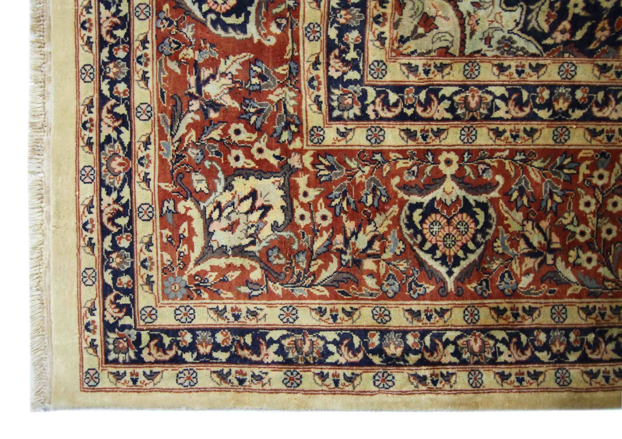 Handmade Traditional Pakistani Rug | 337 x 249 cm | 11'1" x 8'2" - Najaf Rugs & Textile