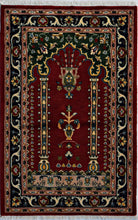 Handmade Traditional Prayer Rug | 121 x 80 cm | 4' x 2'8" - Najaf Rugs & Textile