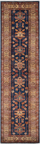 Handmade Traditional Super Kazakh Hallway Runner | 298 x 80 cm | 9'9" x 2'8" - Najaf Rugs & Textile