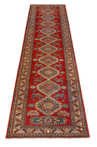 Handmade Traditional Super Kazakh Hallway Runner | 322 x 85 cm | 10'7" x 2'10" - Najaf Rugs & Textile