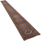 Handmade Traditional Super Kazakh Hallway Runner | 690 x 77 cm | 22'8" x 2'6" - Najaf Rugs & Textile